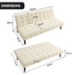 Marlena 3-Seater Faux Suede Fabric Sofa Bed Lounge - Beige