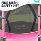 4.5ft Trampoline Round Free Safety Net Spring Pad Cover Mat Outdoor - Green Pink