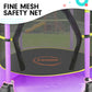 4.5ft Trampoline Round Free Safety Net Spring Pad Cover Mat Outdoor - Yellow Purple