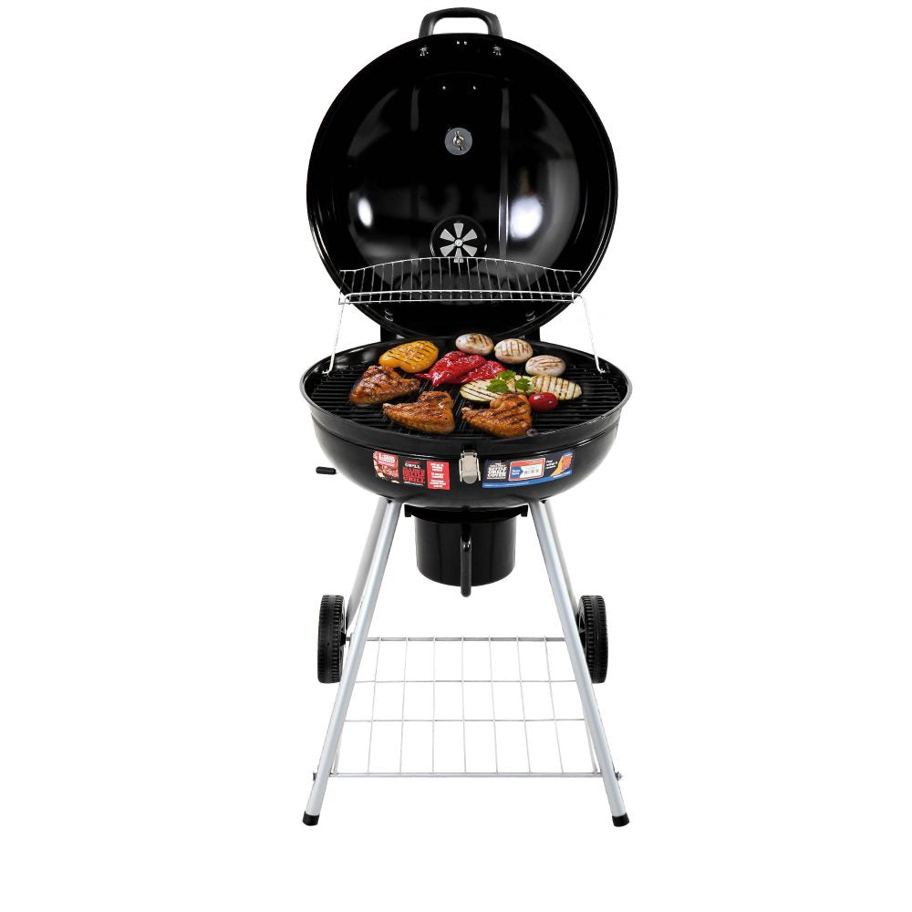 Terry Outdoor BBQ Smoker Portable Charcoal Roaster - Black