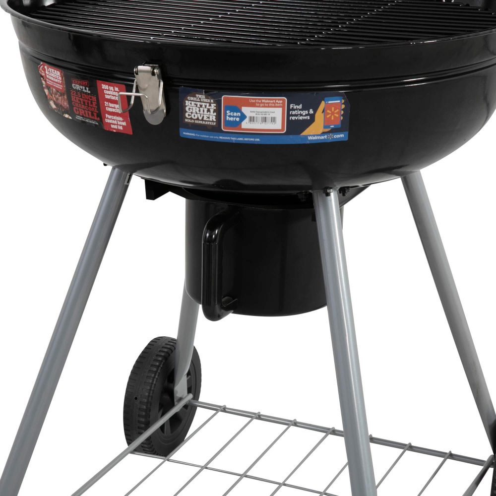 Terry Outdoor BBQ Smoker Portable Charcoal Roaster - Black