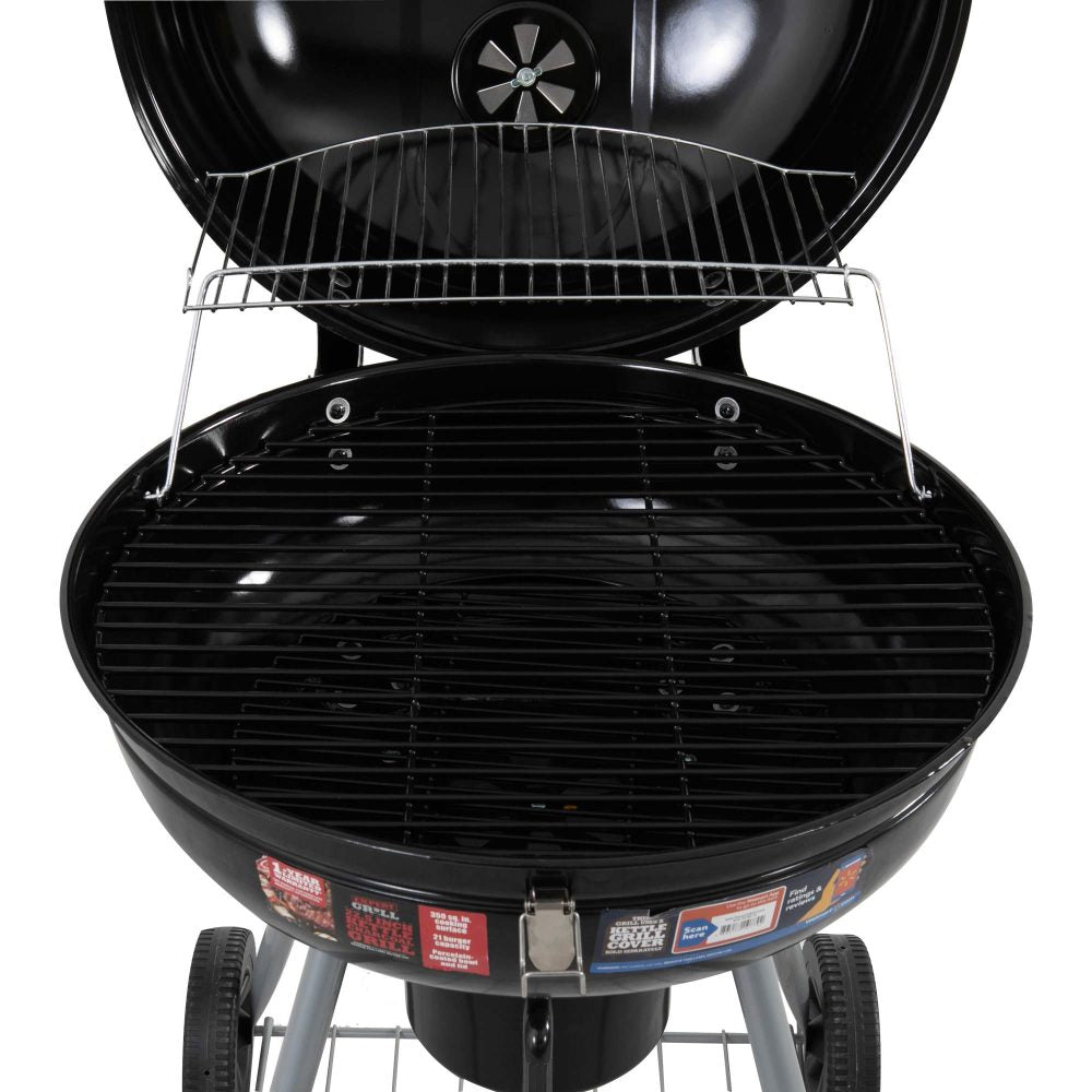 Terry Outdoor BBQ Smoker Portable Charcoal Roaster - Black