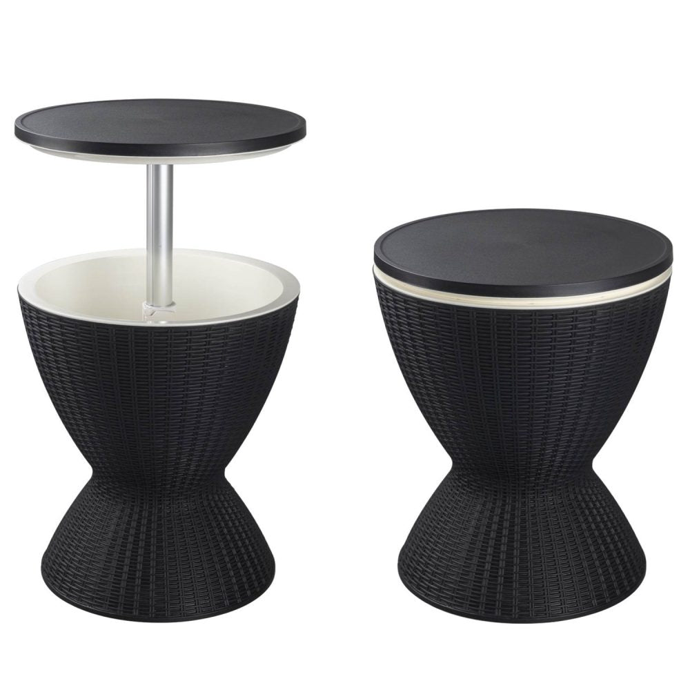 Jody Garden Ice Cooler Table - Black