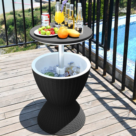 Jody Garden Ice Cooler Table - Black