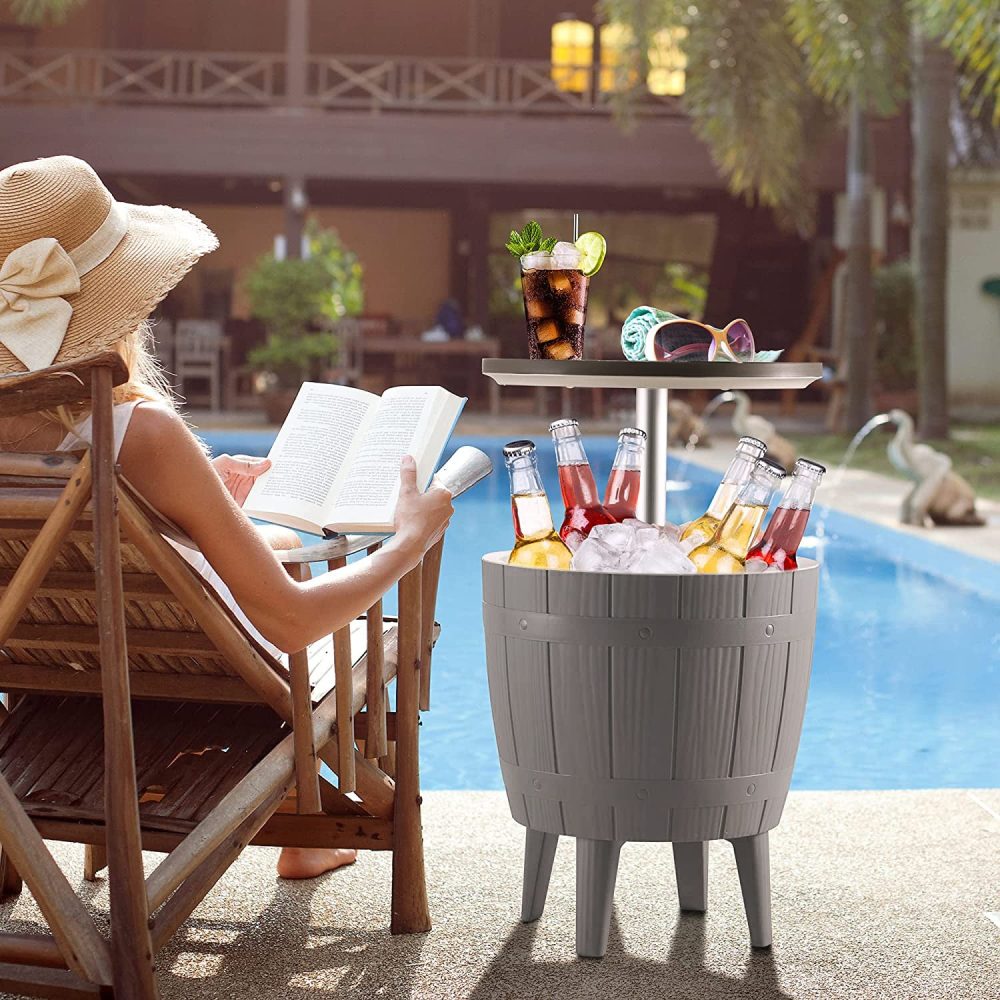 Murphy Cooler Table - Taupe