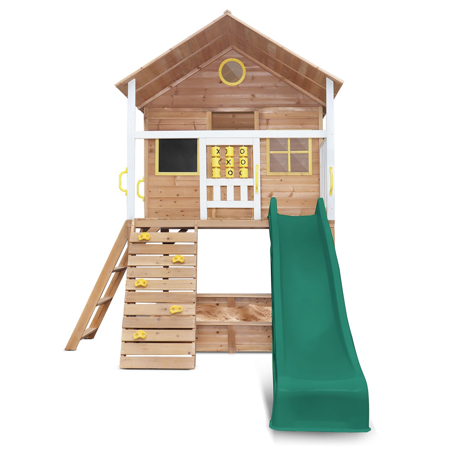 Kids Warrigal Cubby House - Green Slide