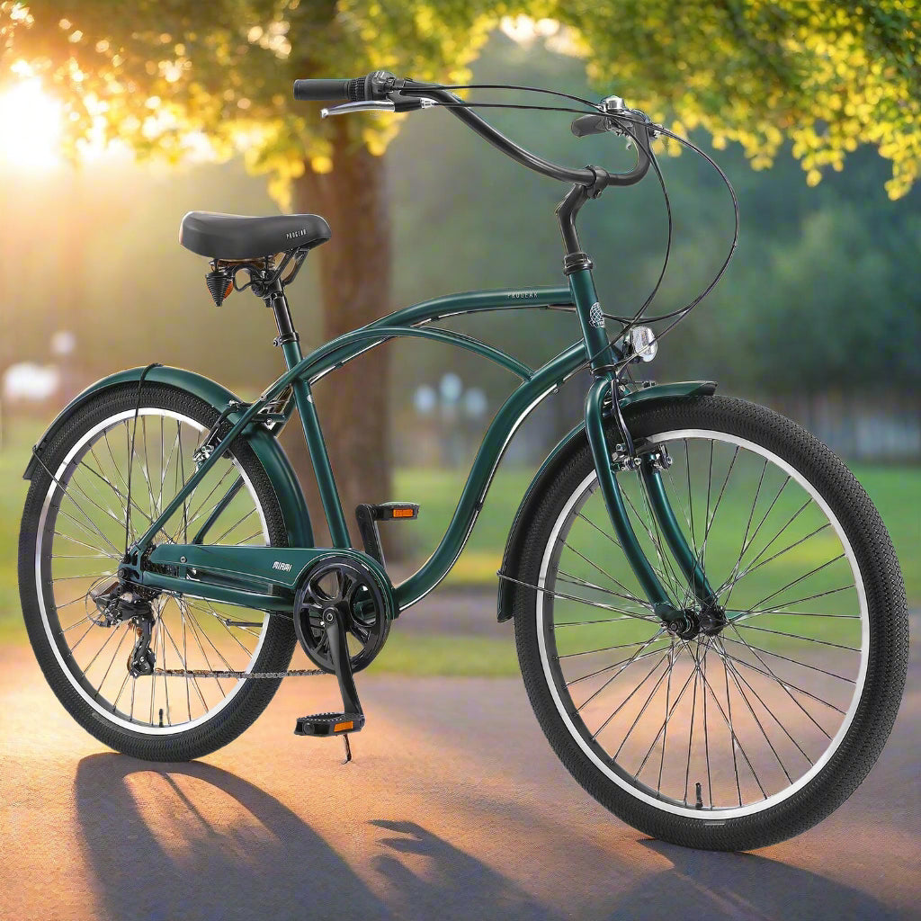 Bikes Miami S7 Cruiser Mens 26*19" in Forest Green