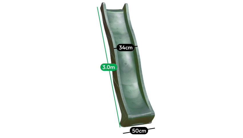 Kids 3.0m Slide - Green