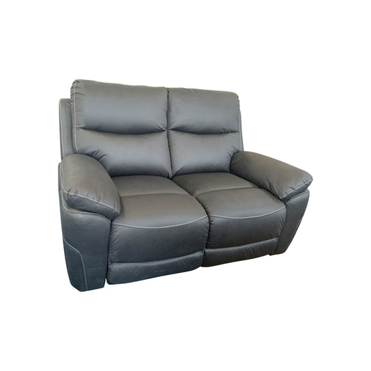 Melty 2 Seater Finest Fabric Electric Recliner Feature Multi Positions Ultra Cushioned USB Outlets - Charcoal