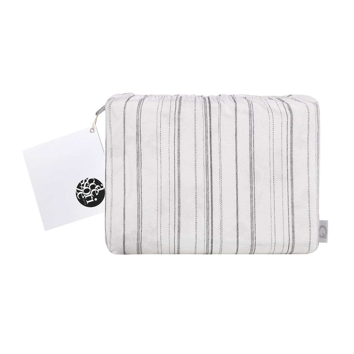 Single Accessorize Cotton Flannelette Sheet Set Weathered Stripe