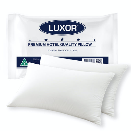 Set of 2 Australian Made Hotel Quality Pillow Standard Size
