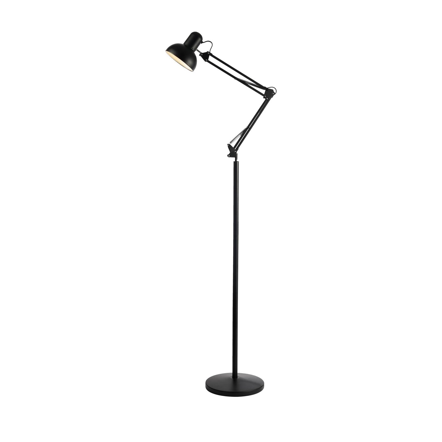 158cm Metal Floor Lamp - Black