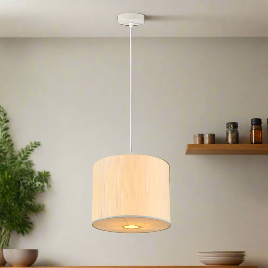 Pendant Light Round Ceiling Mount - White