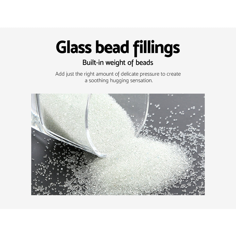 Wrigley Weighted Throw Soft Blanket 11KG Heavy Gravity Adult Deep Sleep Ralax Washable - Dark Grey