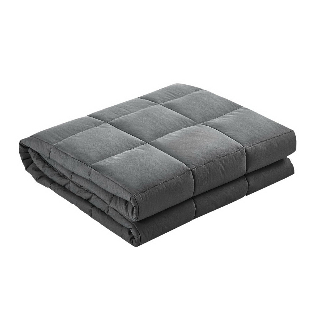 Wrigley Weighted Soft Blanket Kids 2.3KG Heavy Gravity Microfibre Cover Comfort Calming Deep Relax Better Sleep - Grey