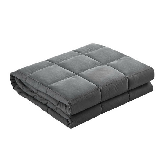 Wrigley Weighted Soft Blanket Kids 2.3KG Heavy Gravity Microfibre Cover Comfort Calming Deep Relax Better Sleep - Grey