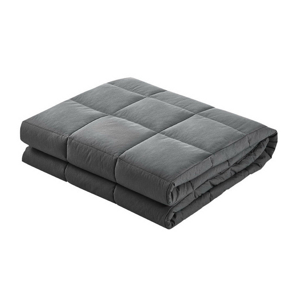 Wrigley Weighted Soft Blanket Kids 2.3KG Heavy Gravity Microfibre Cover Comfort Calming Deep Relax Better Sleep - Grey