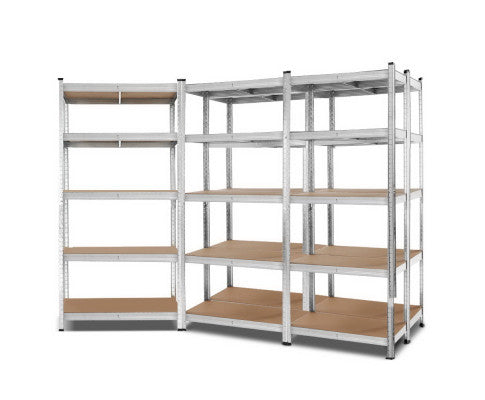 Giantz 5x1.8M Garage Shelving Warehouse Rack Pallet Racking Storage Shelf Silver