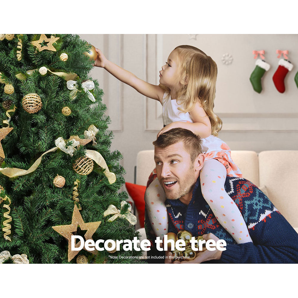7ft 2.1m 1250 Tips Christmas Tree Xmas Tree Decorations Green