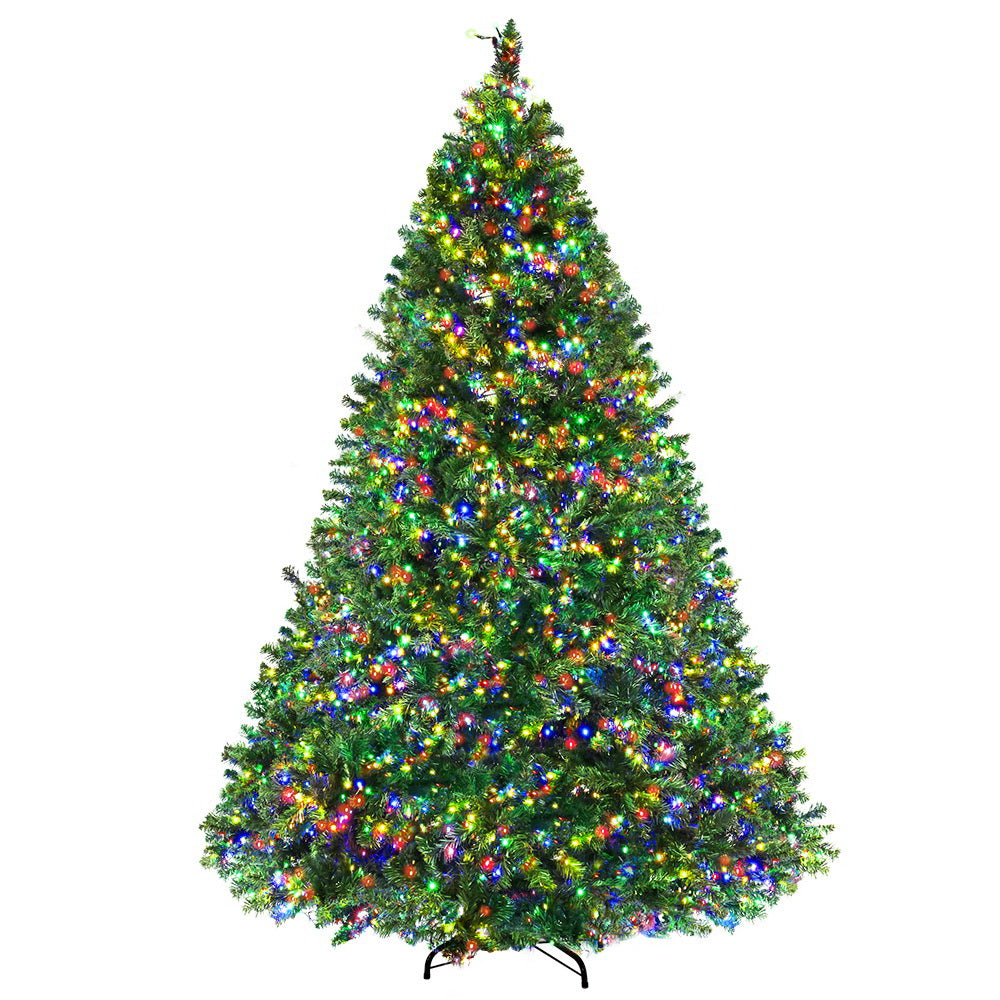 7ft 2.1m 2800 LED Christmas Tree Xmas Tree Decor Lights 8 Modes - Multi Colour