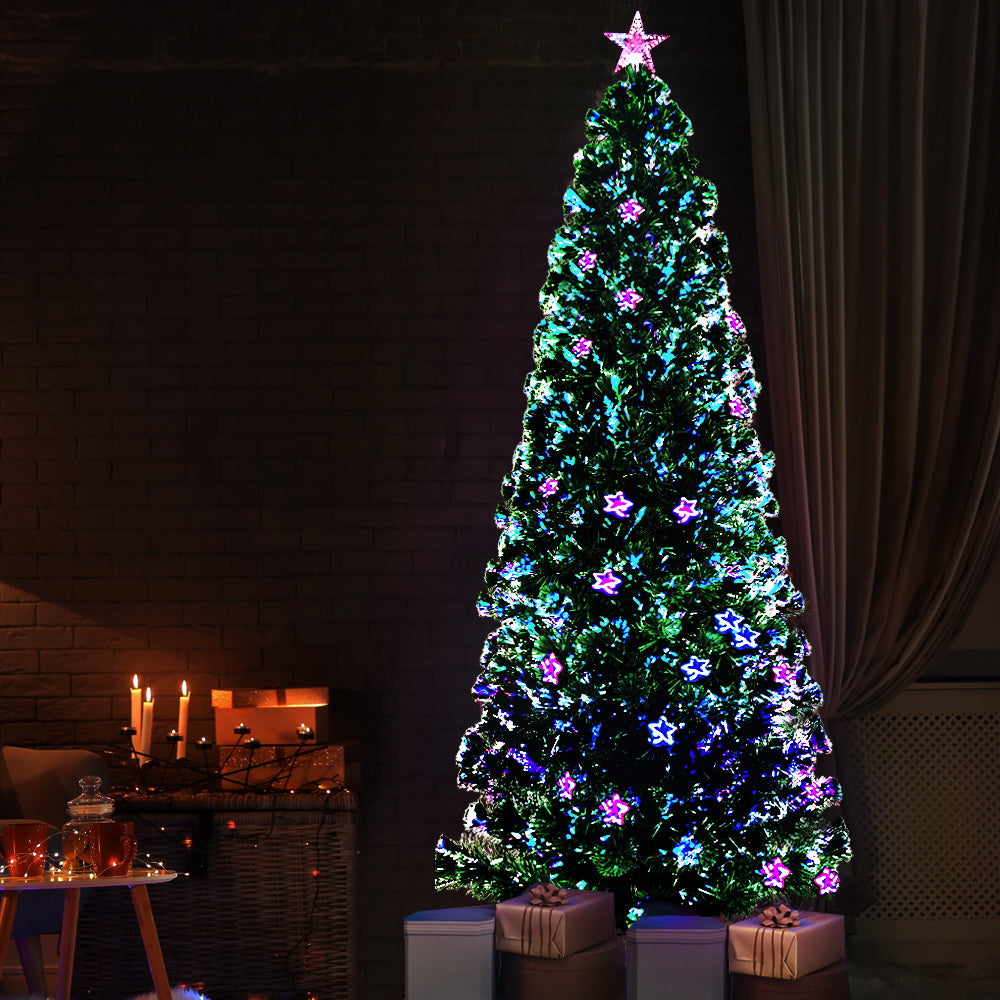 8ft 2.4m 320 Tips Christmas Tree Optic Fibre Xmas tree - Multi Colour