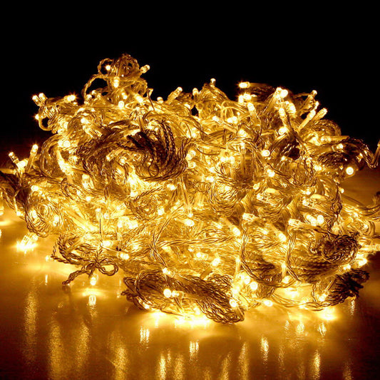 6X3M Christmas Lights Curtain Light 600 LED - Warm White