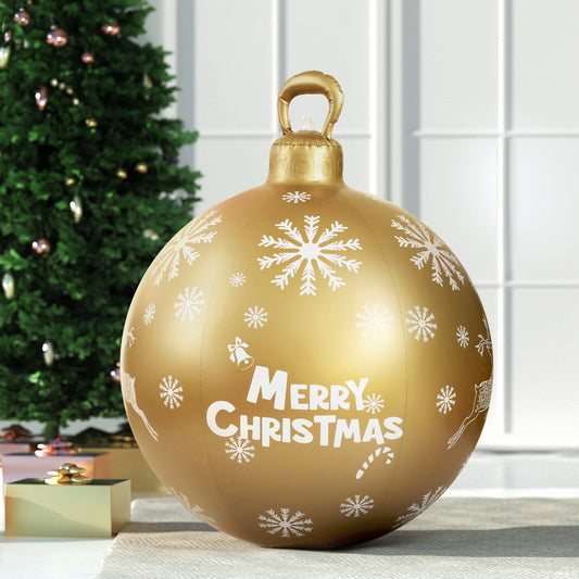 Giant Bauble Ball Christmas Inflatable Outdoor Xmas Decoration Gold - 60cm