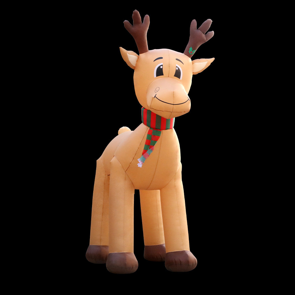 Reindeer Christmas Inflatable Illuminated Xmas Decorations - 5M