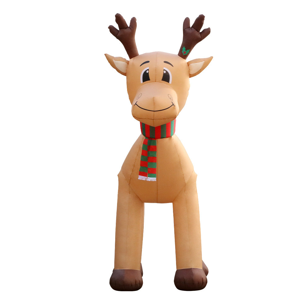 Reindeer Christmas Inflatable Illuminated Xmas Decorations - 5M