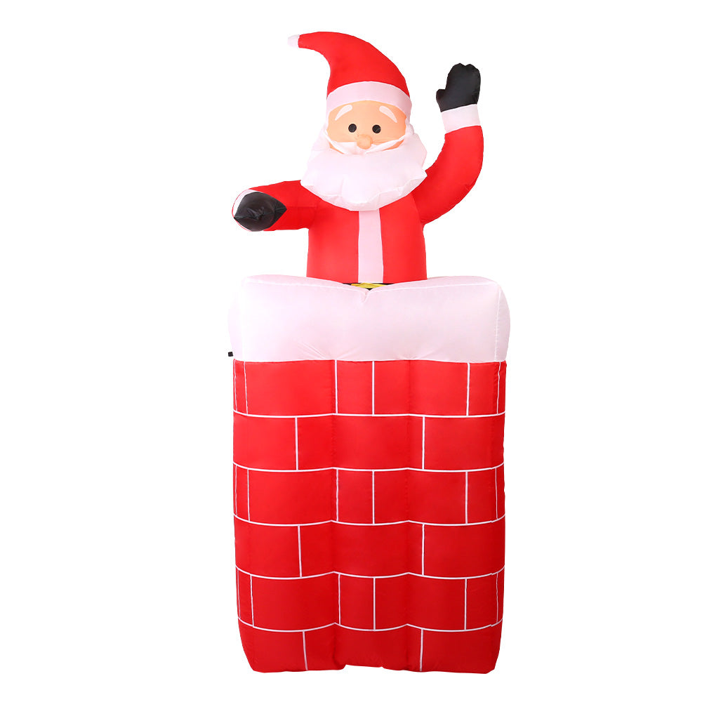 Santa Pop-Up Christmas Inflatable Illuminated Xmas Decorations - 1.8M