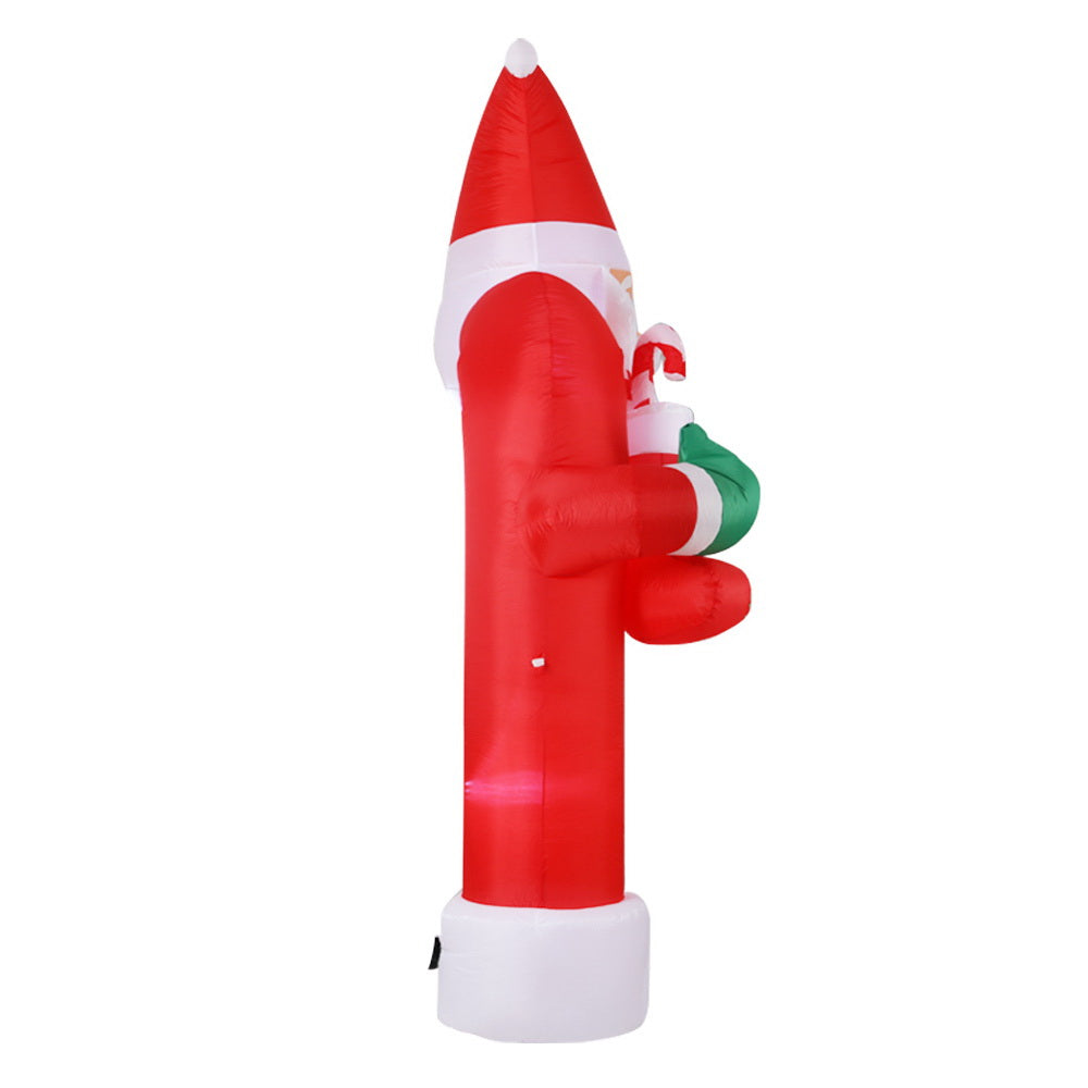 Santa Archway Christmas Inflatable Outdoor Decorations Xmas Lights - 2.3M