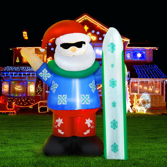 Santa Christmas Inflatable Illuminated Xmas Decorations - 1.6M