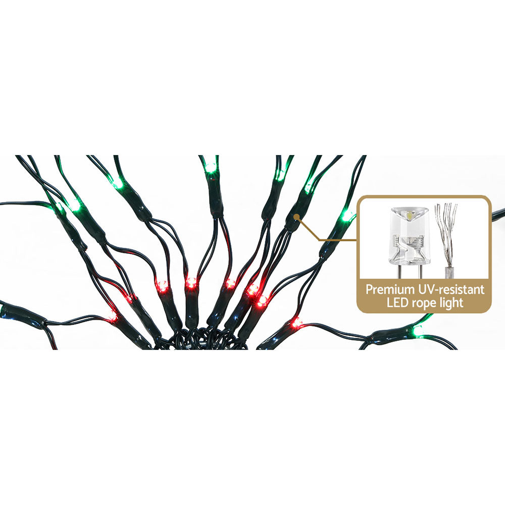 1.3M Christmas Lights 130 LED Snow Motif Light Decorations