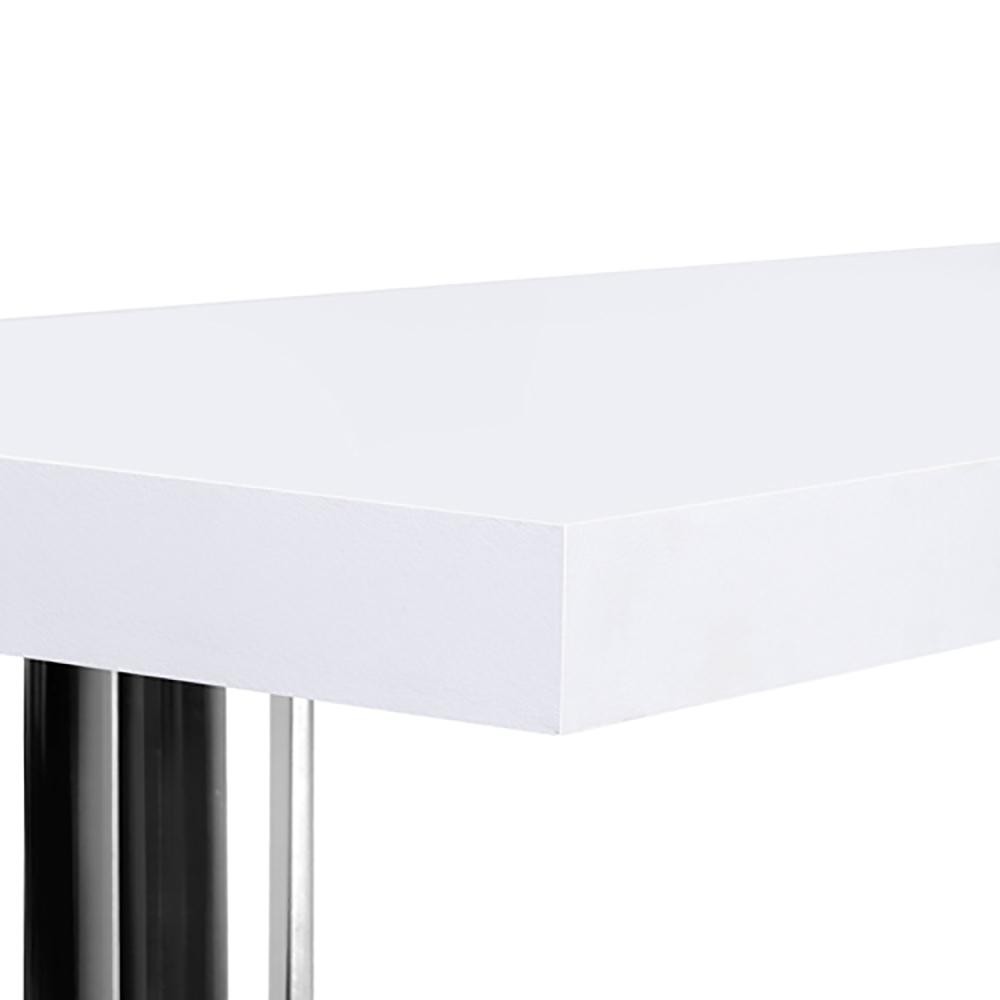 Artiss Computer Desk L-Shape Bookshelf White