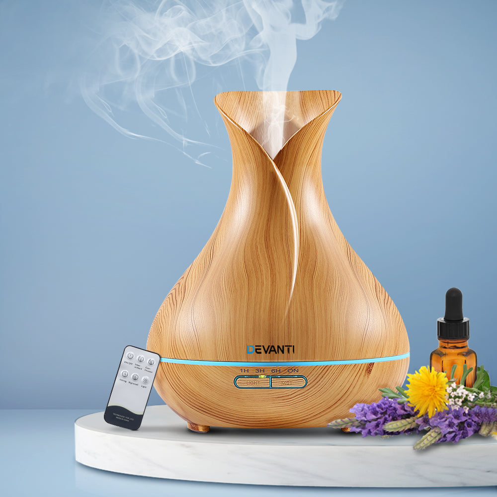 Aroma Diffuser Aromatherapy Light Wood 400ml