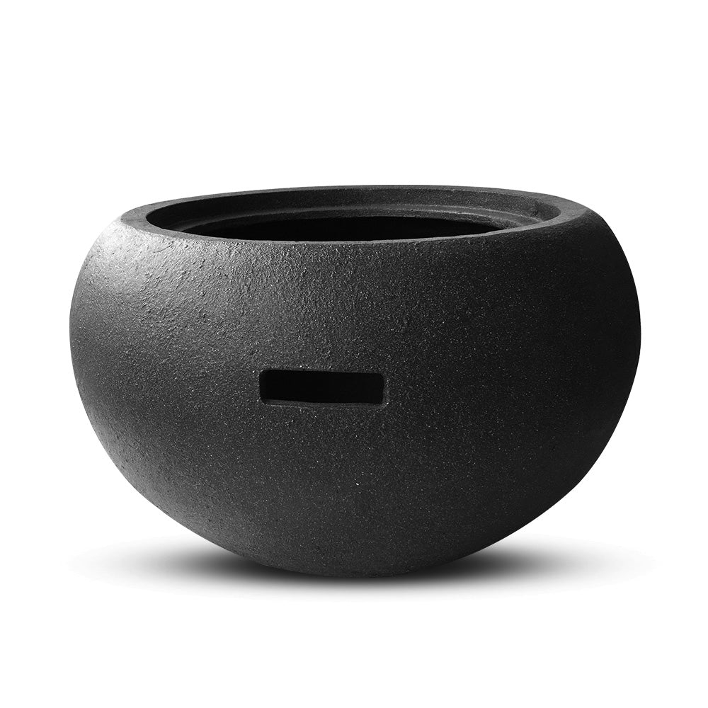 Oval Outdoor Portable Fire Pit Bowl Wood Burning Patio Oven Heater Fireplace