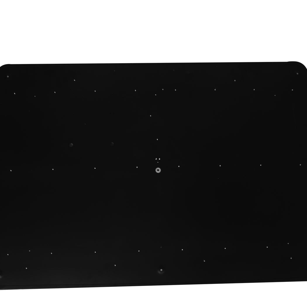 3-Colour Ultra-Thin 5cm Led Ceiling Light Modern Surface Mount 192W - Black