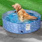 Portable Pet Swimming Pool Kids Dog Cat Washing Bathtub Outdoor Bathing Blue M - Blue Medium
