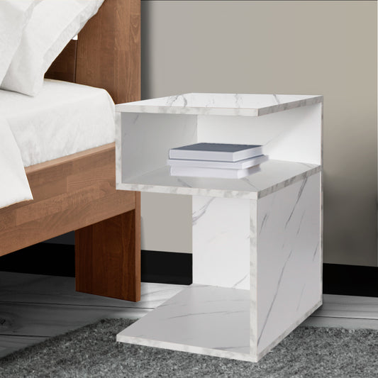 Murray Wooden Bedside Tables Side Table Wood Nightstand Storage Cabinet Bedroom - White