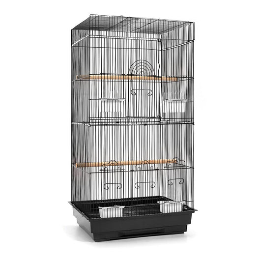 Medium Bird Cage with Perch - Black