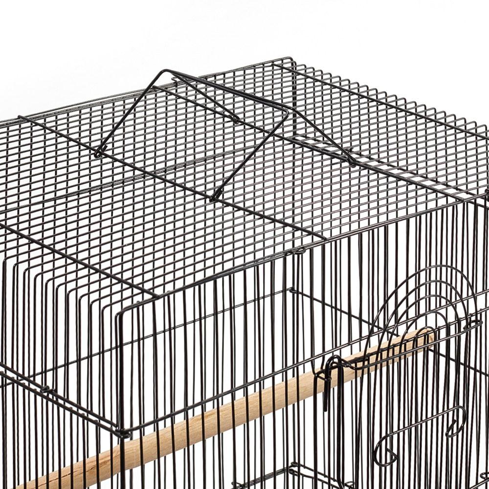 Medium Bird Cage with Perch - Black