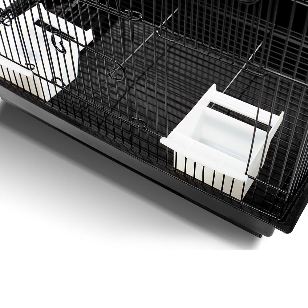 Medium Bird Cage with Perch - Black