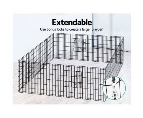 Pet Dog Playpen 36" 8 Panel Puppy Exercise Cage Enclosure Fence