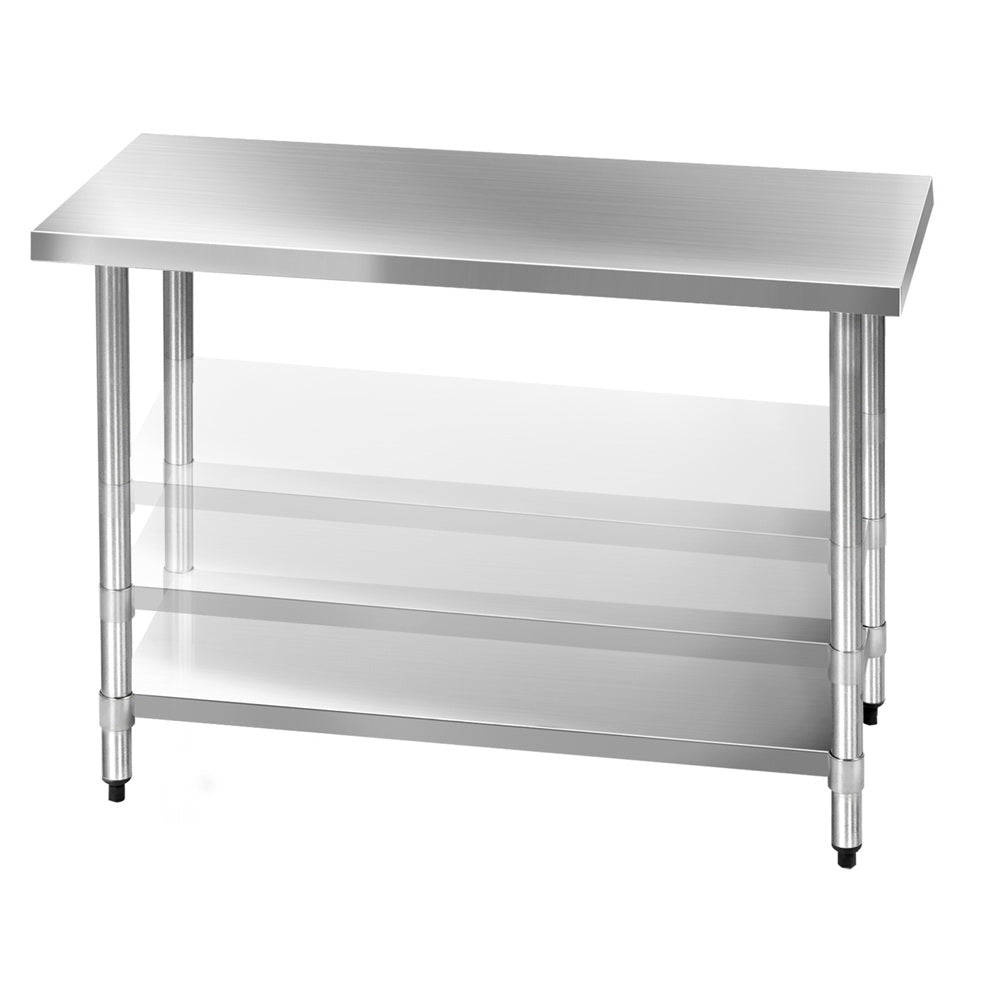 1219x610mm Commercial Stainless Steel Kitchen Bench