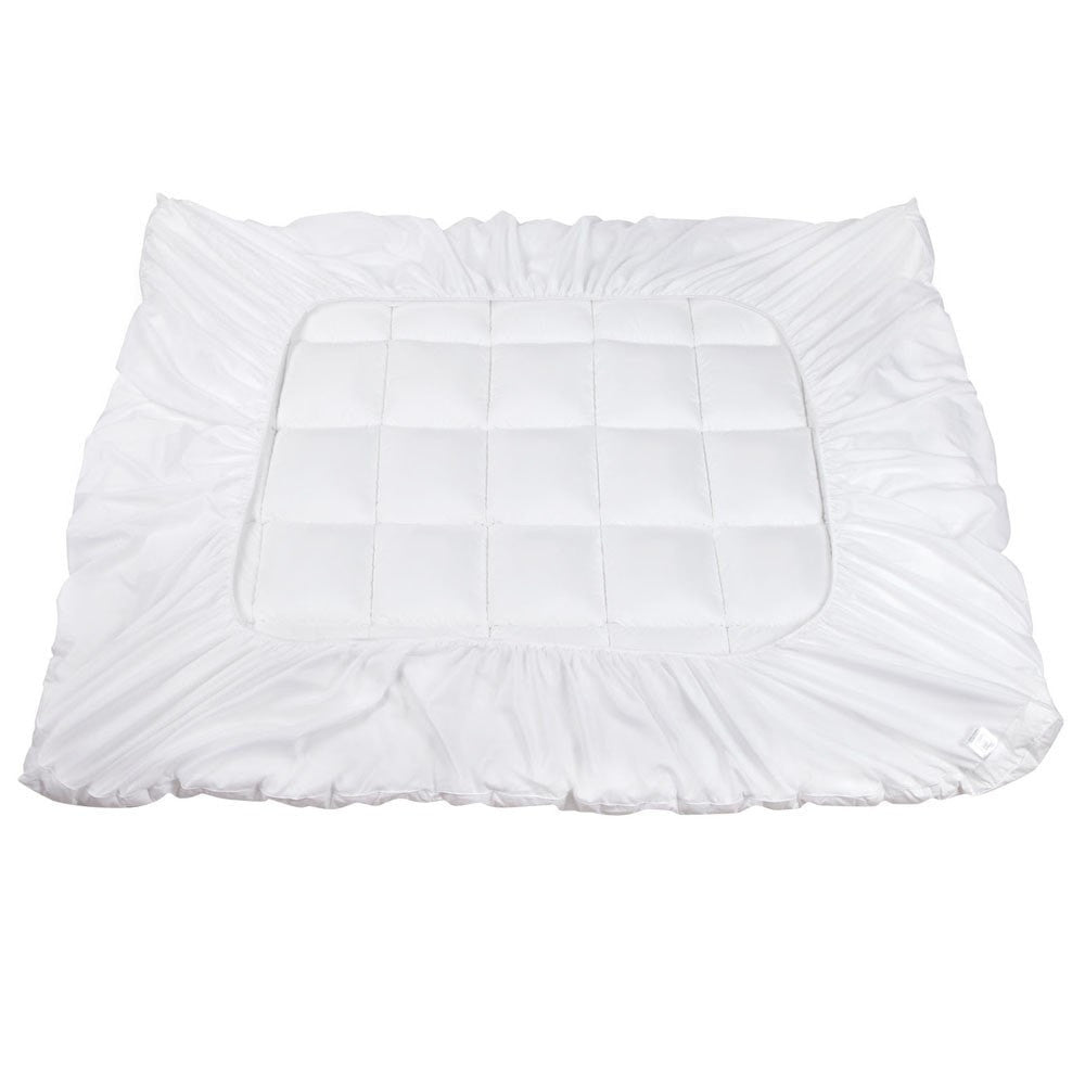 Queen Giselle Mattress Topper Pillowtop 1000GSM Microfibre Filling Protector