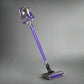 150W Stick Handstick Handheld Cordless Vacuum Cleaner 2-Speed with Headlight Purple