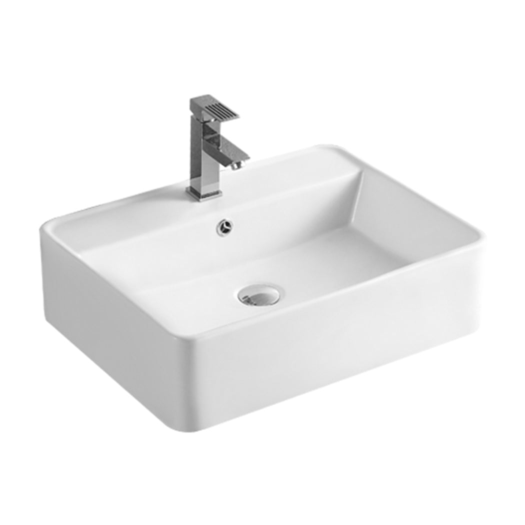 58.5cm x 45cm Ceramic Basin Bathroom Wash Counter Top Hand Wash Bowl Sink Vanity Above Basins