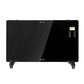Electric Heater Glass Panel Space Convection - Black