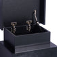 Inuvik LED Bedside Tables RGB LED Side Table High Gloss Nightstand Cabinet with 2 Drawers - Black