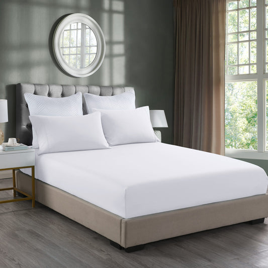 Double Royal Comfort Bamboo Cooling 2000TC 3-Piece Combo Set - White